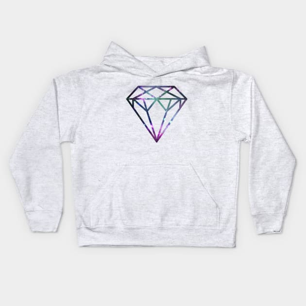 Shine Bright Like a Cosmic Diamond Tee Kids Hoodie by charlescheshire